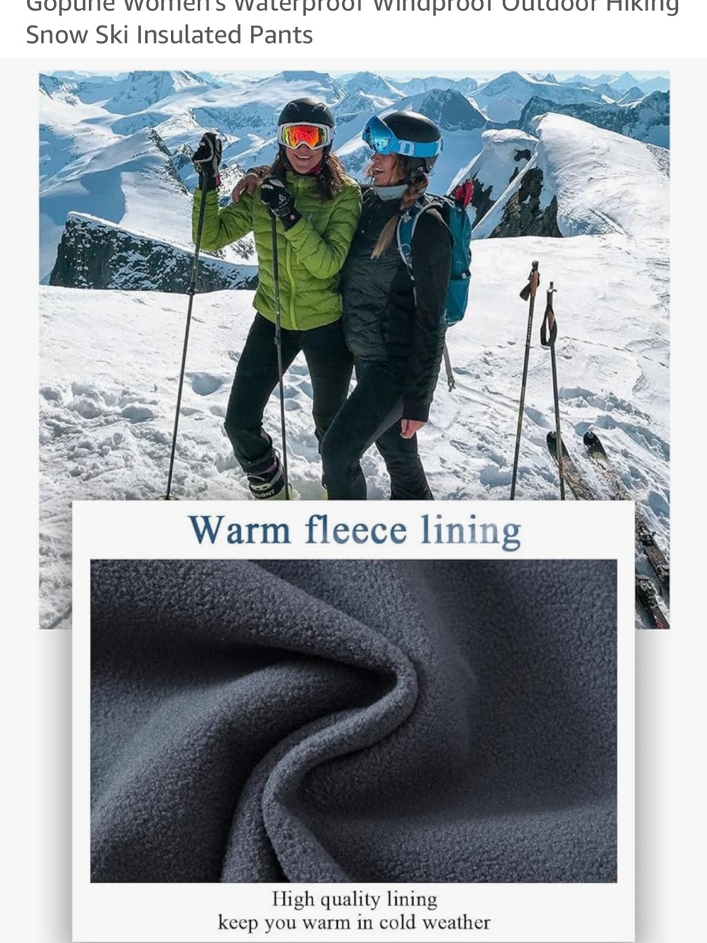 Women's Olive Green Outdoor Boot-Cut Snowboarding/Hunting/Hiking Pants - Picture 6 of 9